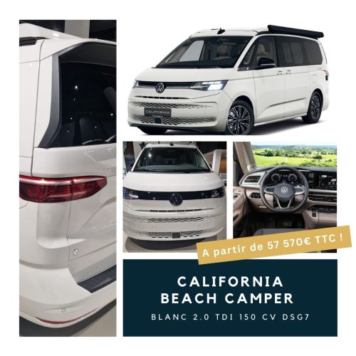 California Beach Camper T7 DSG TDI Blanc disponible au prix imbattable de 57 570€ !