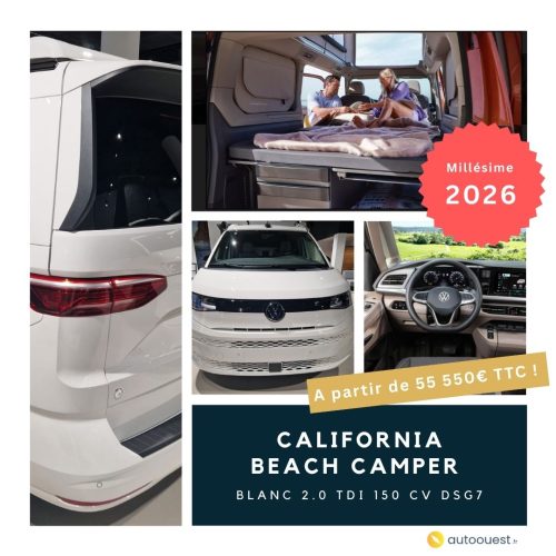 CALIFORNIA BEACH CAMPER EDITION SPECIALE MILLESIME 2026 A TARIF EXCEPTIONNEL