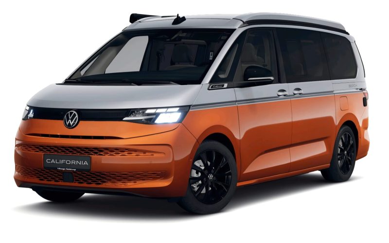 CALIFORNIA BEACH CAMPER T7 2026 Bicolore Gris métallisé Orange CALIFORNIA BEACH CAMPER T7 2026 DSG Biton Gris métallisé Orange
